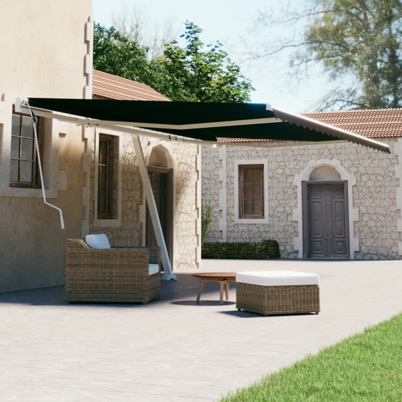 vidaXL Toldo de pie retráctil manual antracita 600x300 cm vidaXL Toldo de pie retráctil manual antracita 600x300 cm