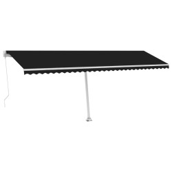 vidaXL Toldo de pie retráctil manual antracita 600x300 cm