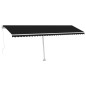 vidaXL Toldo de pie retráctil manual antracita 600x300 cm vidaXL Toldo de pie retráctil manual antracita 600x300 cm