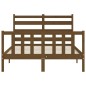 vidaXL Estructura cama y cabecero madera maciza marrón miel 120x200 cm vidaXL Estructura cama y cabecero madera maciza marrón miel 120x200 cm