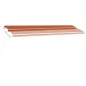 vidaXL Toldo de pie retráctil manual naranja y marrón 600x300 cm vidaXL Toldo de pie retráctil manual naranja y marrón 600x300 cm