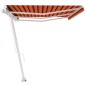 vidaXL Toldo de pie retráctil manual naranja y marrón 600x300 cm vidaXL Toldo de pie retráctil manual naranja y marrón 600x300 cm