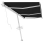 vidaXL Toldo de pie automático gris antracita 600x350 cm