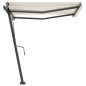 vidaXL Toldo de pie automático crema 300x250 cm