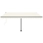 vidaXL Toldo de pie automático crema 400x300 cm vidaXL Toldo de pie automático crema 400x300 cm