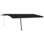 vidaXL Toldo de pie automático gris antracita 500x350 cm
