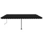 vidaXL Toldo de pie automático gris antracita 500x350 cm