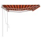 vidaXL Toldo manual retráctil con postes naranja y marrón 6x3 m vidaXL Toldo manual retráctil con postes naranja y marrón 6x3 m