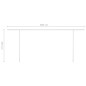 vidaXL Toldo manual retráctil con postes naranja y marrón 6x3 m vidaXL Toldo manual retráctil con postes naranja y marrón 6x3 m