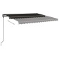 vidaXL Toldo automático con LED sensor de viento gris antracita 5x3,5m vidaXL Toldo automático con LED sensor de viento gris antracita 5x3,5m