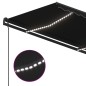 vidaXL Toldo automático con LED sensor de viento gris antracita 5x3,5m vidaXL Toldo automático con LED sensor de viento gris antracita 5x3,5m