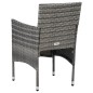 vidaXL Juego de comedor de jardín 7 piezas ratán sintético gris vidaXL Juego de comedor de jardín 7 piezas ratán sintético gris