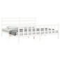 vidaXL Estructura de cama con cabecero madera maciza blanco 200x200 cm vidaXL Estructura de cama con cabecero madera maciza blanco 200x200 cm