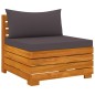 vidaXL Muebles de jardín 8 piezas con cojines madera maciza de acacia 