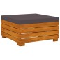 vidaXL Muebles de jardín 8 piezas con cojines madera maciza de acacia 