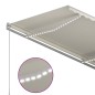 vidaXL Toldo automático con LED y sensor de viento crema 3x2,5 m vidaXL Toldo automático con LED y sensor de viento crema 3x2,5 m