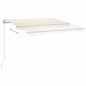 vidaXL Toldo automático con LED y sensor de viento crema 3x2,5 m vidaXL Toldo automático con LED y sensor de viento crema 3x2,5 m