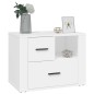 vidaXL Mesita de noche madera contrachapada blanco 60x36x45 cm vidaXL Mesita de noche madera contrachapada blanco 60x36x45 cm