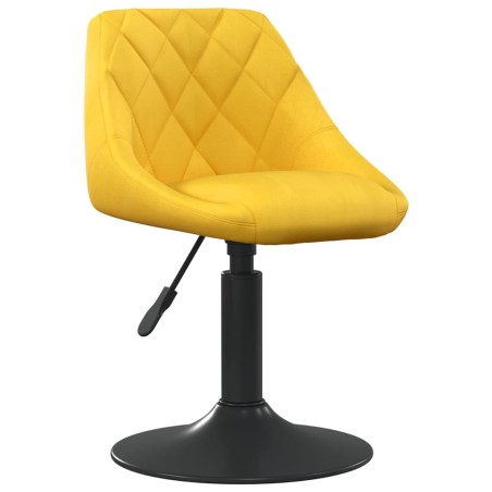 vidaXL Silla de comedor de terciopelo amarillo mostaza