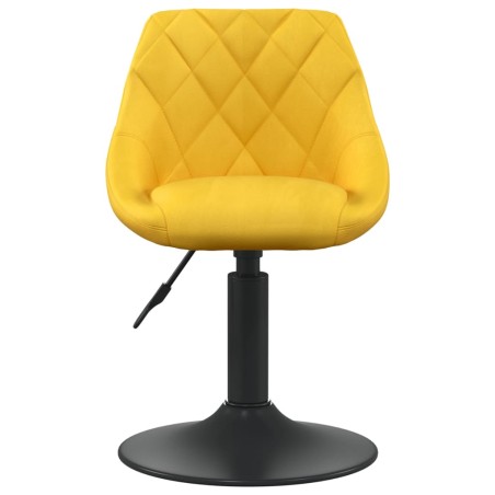 vidaXL Silla de comedor de terciopelo amarillo mostaza
