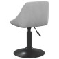 vidaXL Sillas de comedor giratorias 4 unidades terciopelo gris claro vidaXL Sillas de comedor giratorias 4 unidades terciopelo gris claro