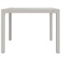 vidaXL Juego comedor de jardín 3 pzas y cojines ratán sintético blanco