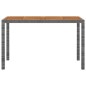 vidaXL Set de comedor jardín 3 piezas con cojines ratán sintético gris vidaXL Set de comedor jardín 3 piezas con cojines ratán sintético gris