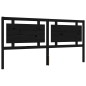 vidaXL Estructura de cama con cabecero madera maciza negro 200x200 cm vidaXL Estructura de cama con cabecero madera maciza negro 200x200 cm