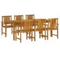 vidaXL Juego de comedor de jardín 7 piezas madera maciza de acacia vidaXL Juego de comedor de jardín 7 piezas madera maciza de acacia