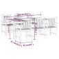vidaXL Juego de comedor de jardín 7 piezas madera maciza de acacia vidaXL Juego de comedor de jardín 7 piezas madera maciza de acacia