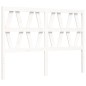 vidaXL Estructura cama de matrimonio con cabecero madera maciza blanco vidaXL Estructura cama de matrimonio con cabecero madera maciza blanco
