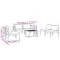 vidaXL Set muebles de jardín 6 pzas y cojines aluminio gris antracita vidaXL Set muebles de jardín 6 pzas y cojines aluminio gris antracita