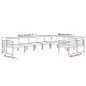 vidaXL Set muebles de jardín 9 pzas y cojines aluminio gris antracita