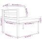 vidaXL Set muebles de jardín 9 pzas y cojines aluminio gris antracita vidaXL Set muebles de jardín 9 pzas y cojines aluminio gris antracita