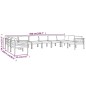 vidaXL Set muebles de jardín 10 pzas y cojines aluminio gris antracita vidaXL Set muebles de jardín 10 pzas y cojines aluminio gris antracita