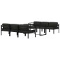 vidaXL Set muebles de jardín 7 pzas y cojines aluminio gris antracita vidaXL Set muebles de jardín 7 pzas y cojines aluminio gris antracita