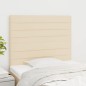 vidaXL Cabeceros 2 unidades de tela color crema 100x5x78/88 cm vidaXL Cabeceros 2 unidades de tela color crema 100x5x78/88 cm