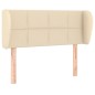 vidaXL Cabecero de tela color crema 103x23x78/88 cm vidaXL Cabecero de tela color crema 103x23x78/88 cm