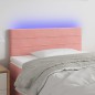 vidaXL Cabecero con LED de terciopelo rosa 100x5x78/88 cm vidaXL Cabecero con LED de terciopelo rosa 100x5x78/88 cm