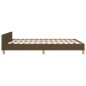 vidaXL Estructura de cama con cabecero de tela marrón 140x200 cm vidaXL Estructura de cama con cabecero de tela marrón 140x200 cm