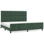 vidaXL Estructura cama con cabecero terciopelo verde oscuro 200x200 cm vidaXL Estructura cama con cabecero terciopelo verde oscuro 200x200 cm