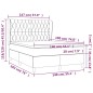 vidaXL Cama box spring con colchón tela marrón oscuro 140x190 cm vidaXL Cama box spring con colchón tela marrón oscuro 140x190 cm
