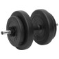 vidaXL Juego de barras y mancuernas con discos 60 kg vidaXL Juego de barras y mancuernas con discos 60 kg