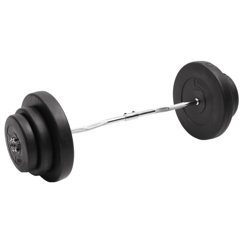 vidaXL Mancuerna curl con discos 60 kg vidaXL Mancuerna curl con discos 60 kg