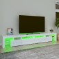 vidaXL Mueble de TV con luces LED blanco brillante 260x36,5x40 cm vidaXL Mueble de TV con luces LED blanco brillante 260x36,5x40 cm