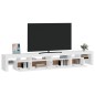 vidaXL Mueble de TV con luces LED blanco brillante 260x36,5x40 cm vidaXL Mueble de TV con luces LED blanco brillante 260x36,5x40 cm