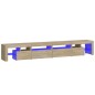 vidaXL Mueble de TV con luces LED roble Sonoma 260x36,5x40 cm