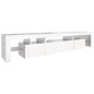 vidaXL Mueble de TV con luces LED blanco brillante 215x36,5x40 cm vidaXL Mueble de TV con luces LED blanco brillante 215x36,5x40 cm
