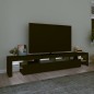 vidaXL Mueble de TV con luces LED Negro 230x36,5x40 cm vidaXL Mueble de TV con luces LED Negro 230x36,5x40 cm