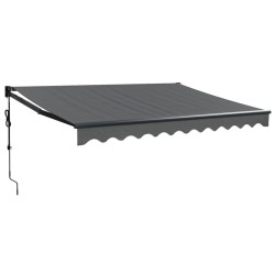vidaXL Toldo retráctil automático gris antracita 3,5x2,5 m